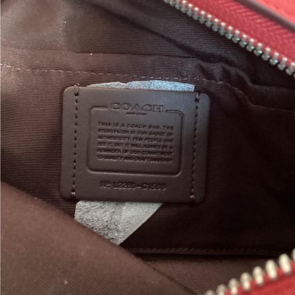 NWT Coach Candy Apple Red Puffy Quilted Jes Crossbody Purse - Picture 3 of 6